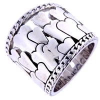 Ring Pianegonda Woman Loving Hearts in Silver AAFR0001